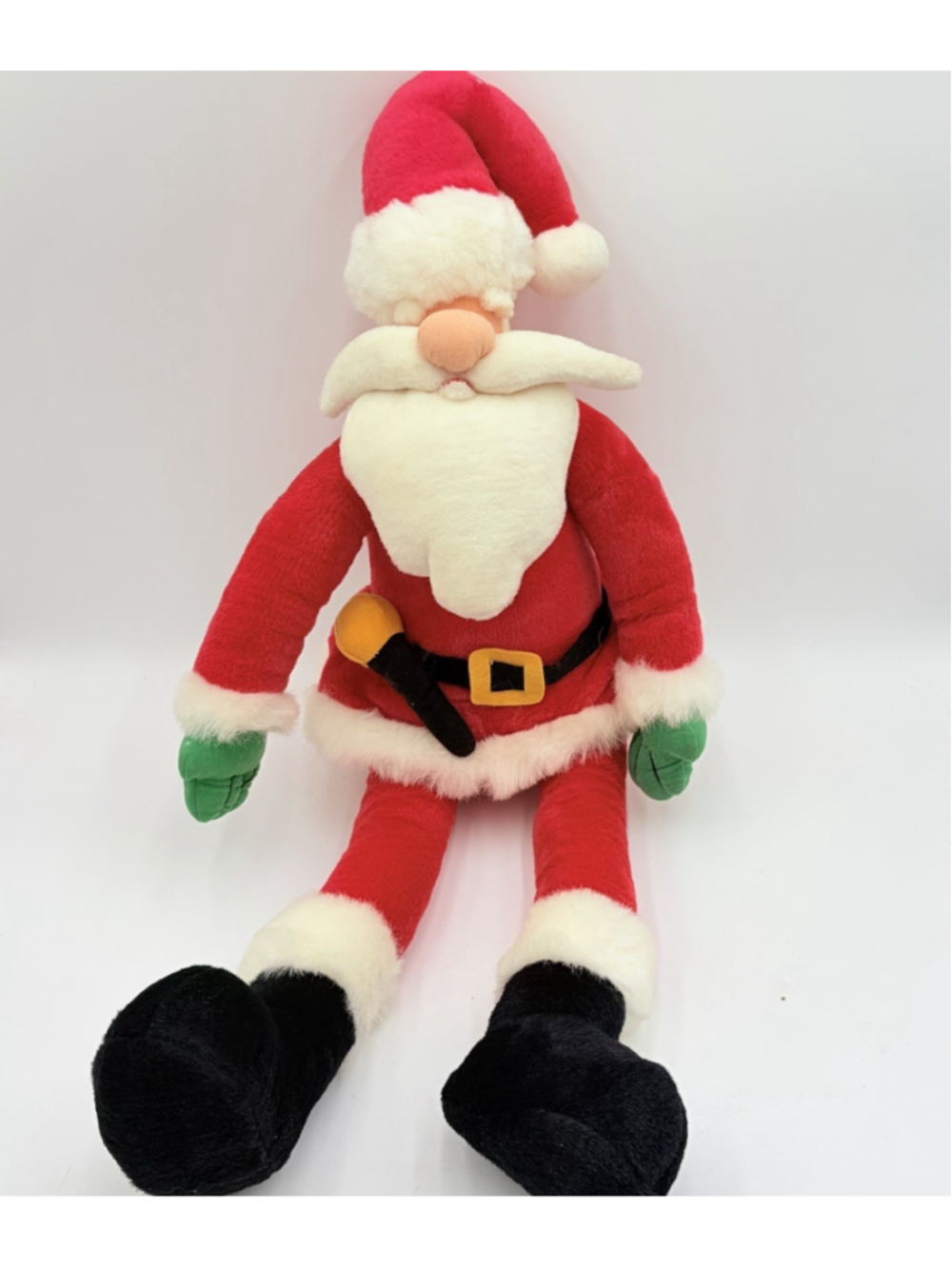 Vintage T.L. Toys Santa Claus Plush 1993 Christmas Stuffed Doll Red 24”